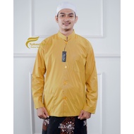 PRIA Koko Shirt For Men, Original Ammu, Adult, Long Sleeve, Exclusive, Exclusive, Side Pocket, - Turmeric Yellow