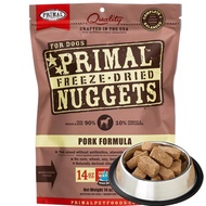 Ready Stock Primal Freeze Dried Raw Nuggets Pork Flavor Dog Food 14oz