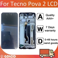 For Tecno Pova 2 LE7 LCD Display Panel Screen Repair Parts Replacement