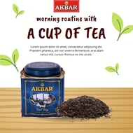 Akbar Premium Earl Grey Tin 250g Loose Leaves Ceylon Tea