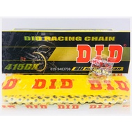 100% Original DID Chain Sprocket Driven 415H Gold 415DX G&G 415 122L 132L Rantai LC135 Y125Z RXZ Y16