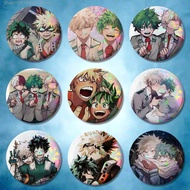 Deku Bakugou Shouto Hero A-Academia Badge 32 44 58 75 mm Round Cosplay Pin Bag Decor Fans Collect Fr
