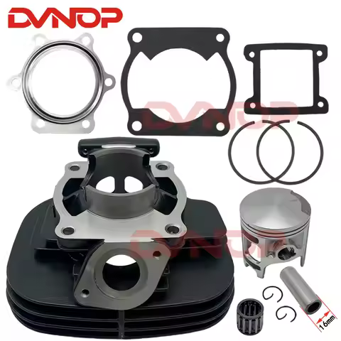 66mm Bore 200CC Cylinder Piston Assembly for Yamaha Blaster 200 YFS200 DT200 ATV Engine Replacement 
