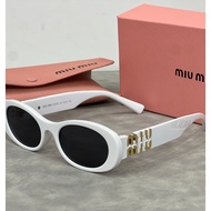 MIUMIU Retro Oval Sunglasses for Women Fashion UV Protection.JN