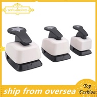 [TopFashion] 3 PCS Star Hole Punch, Star Punch, Star Paper Punch, White & Black Plastic+Metal Star H