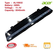 (ส่งฟรี ประกัน 1 ปี) แบตเตอรี่ Battery Notebook Acer AL15B32 Battery for Aspire V5-591G V15 DG2 V5-5