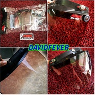 VISOR HELMET 2 TONE BLACK KING DRAG 3 BUTTON / TWO TONE VISOR