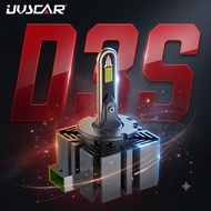 UVSCAR D3S 2PCS 160W LED Headlight HID Bulbs Headlamp Canbus 14200LM Lights Auto Turbo Fan Lamp 6000
