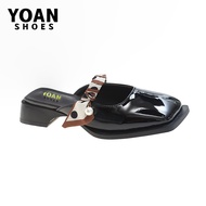 YOAN SHOES Tinggi 35cm Sepatu wanita impor Sandal wanita Elegan dan cantik MK886BLACK
