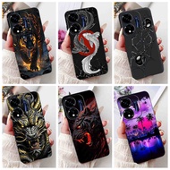 For Itel P55 5G P661N P665L ItelP55 4G A666L A666LN Fashion Cool Dragon Spider Pattern Black Silicon