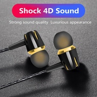 9D Bass Earphone In-Ear Earbuds Stereo Headphone 3.5mm Hi-Res Audio Wired Headset For Music Movie Ga