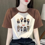K-on shirt female anime gyaru emo party top tees gyaru grunge cute kawaii gothic