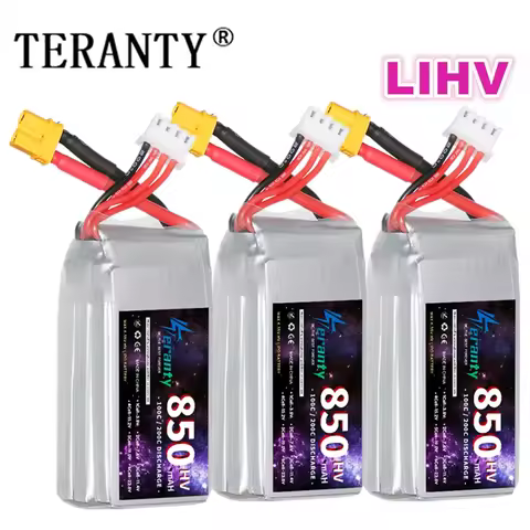1/2/3PCS TERANTY 3S 11.4V Lipo Battery 850mAh 100C HV With XT30 T XT60 Plug For RC FPV Drone Quadcop