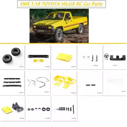 FMS RC Car 1:18 TOYOTA HILUX Radio Control Model Parts