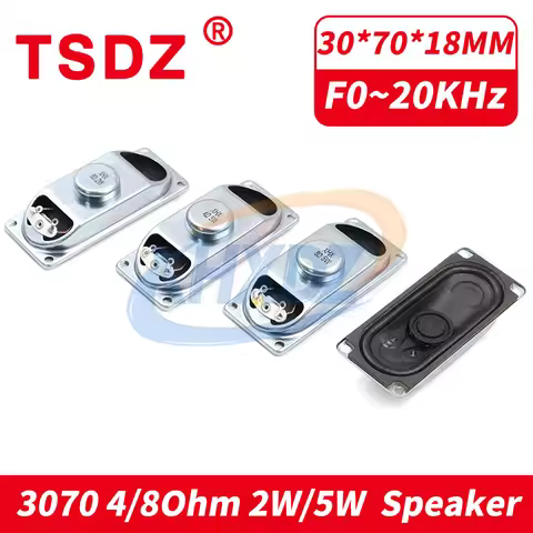 2Pcs/Lots 3070 8R 2W 4R 5W Internal Magnetic Speaker 8ohm 2 5 Watt Notebook Multimedia Speaker 7030 