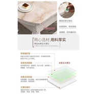 European-Style Dining Tables and Chairs Set Simple European Furniture Retractable Dining Table Folding Household Small Apartment Marble Solid Wood Round Table