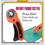 SinarSupermart 45mm Rotary Cutter Fabric Patchwork Roller Wheel Round Knife Circle Rotary Cutter