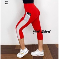 246 Women's Sports Leggings 7/8 XXL/ Women's Jogging Pants 7/8 Jumbo XXL/ Gymnastics Pants XXL/ Runn