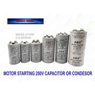 MOTOR STARTING 100UF/150UF/200UF/300UF/600UF/800UF 250V CAPACITOR OR CONDESOR KAPASITOR MESIN BASUH 