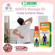 HURIX'S Massage Oil (with Gamat Plus) Sakit Sendi&Otot /Belakang/Bahu 21ml Exp:11/2027 好力风痛油(含金海参)