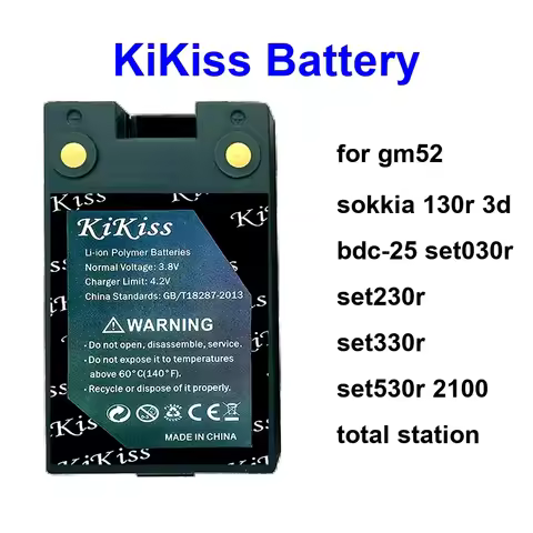 Battery BDC72 BDC35A BDC25B For GM52 Sokkia 130R 3D Bdc-25 set030r set230r set330r set530r 2100 Tota