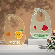 lu Baby Bib Silicone Self-Feeding Bibs Eat-Training Bib Infant Feeding  Pocket