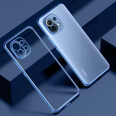 Electroplated Edge Soft TPU Phone Case For Xiaomi Mi 13 12T 11 Lite 12S Ultra 12 11T Pro 12X 11i Poc
