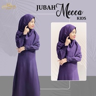(KIDS ) JUBAH MECCA ONE SET TUDUNG KHIMAR | ABAYA UMRAH /HAJI | kain cey italian crepe | ironless |j