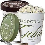 Moncur Home 2-Pack Ice Cream Containers 1 Quart Each – Reusable Freezer Storage for Homemade Gelato,