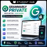 Grammarly Private Premium Email Account | Multi-Device (PC / Mobile) | Auto Renewal | Warranty Inclu