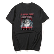 If They Talk Behind Your Back Fart Funny Alpha Wolf Meme T Shirts Man's Retro Fashion Cottonshort Sl