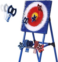 Cfble Axe Throwing Bristle Target with 8 Throwing Axes Set,Axe Throwing Game for Indoor & Outdoor,Ya