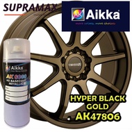 [Sport Rim Paint HYPER BLACK GOLD AK47806] AIKKA Sport Rim 2K Paint DIY Cat Tin Spray Sport Rim Cat 