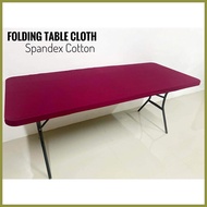 ❁ ۞ ◆ Folding Table Cloth 4ft & 6ft. Lifetime Table Cloth Spandex Table Cloth
