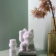 元祖版 水泥招財貓擴香座 (單隻)連水泥咕𠱸 右招財 / 左招福