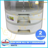 ◩ ♚ Orocan Dish Rack Cabinet, Dish Drainer, Dish Organizer 2 Layers Lagayan ng Plato