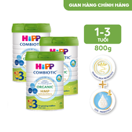 Combo 2 lon Sữa bột công thức HiPP 3 Organic Combiotic 800g hỗ trợ tiêu hóa và tăng chiều cao (3 lon