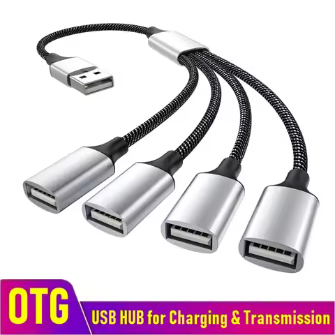 USB Cable Splitter HUB Extentions 3 Port Phone Charger Power Adapter OTG Multiple USB Hub Extensions