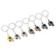 alleghe Mini High-grade Whistle Sound Turbo Keychain Auto Part Model Turbine Turbocharger Key Chain 