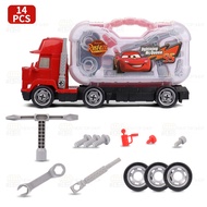 Kereta 95 Mark Uncle Lori Mcqueen Mainan Comel Kereta Diy Playset Mainan Kereta Lori Mack dengan Kot