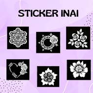 Sticker Corak Inai / Henna Stencil / Sticker Inai / Henna Sticker Pengantin Design Terkini