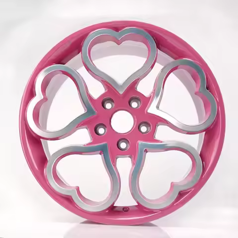 New Custom pink Heart Rims 15-24 Inch 5x114.3 5x112 5x98 Monoblock Aluminum Alloy Commercial Forged 