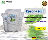 1kg Baja Garam Mgs Epsom Salt-Magesium Sulphate-Agricultural-Fertigation &amp; Hydroponi- GreenMan