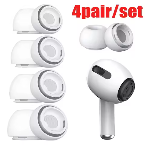 1/4Pairs Silicone Earphone Tip for Apple AirPods Pro 1 2 Anti-Slip Replacement Earbuds Ear Accessori
