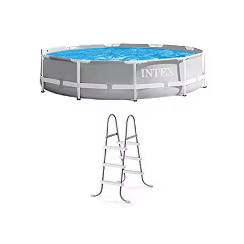 26701EH Prism Frame Above Ground Swimming Pool Set 10ft x 30in with 330 GPH Filter Pump and Removabl