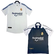 01 02 Real Madrid Retro Jersey 2001 2002 home away Men's Sports shirt