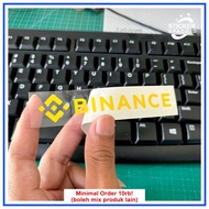 BINANCE CUTTING STICKER