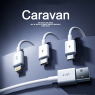 10# Caravan Crew 3 in 1 Cable Lightning Micro USB Type-C Charger สายชาร์จ 3 In 1 ชาร์จเร็ว 3 หัว ใช้ได้กับทุกรุ่น