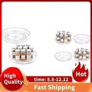 Clear Lazy Susan Organizer,Turntable Spice Rack for Cabinets Kitchen,Bathroom,Pantry Organization and Storage