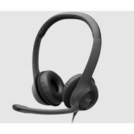 LOGITECH H390 USB STEREO HEADSET BLACK